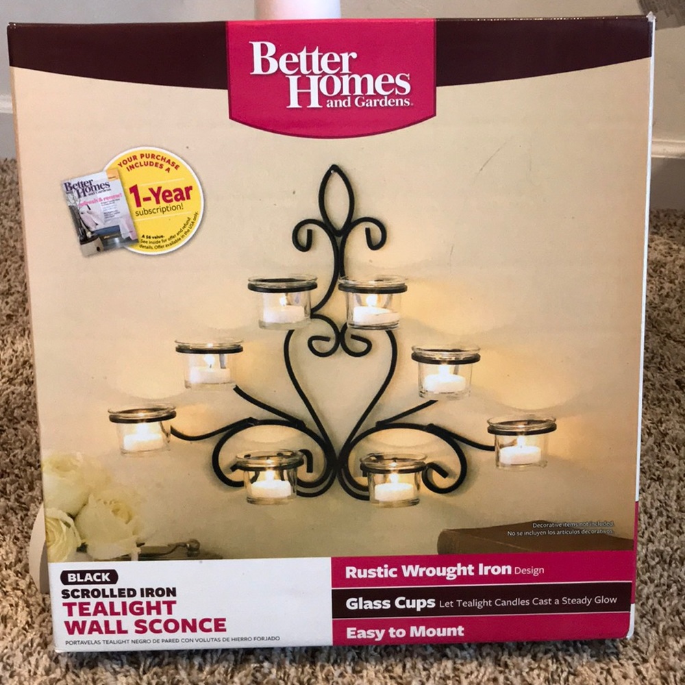 Candle wall sconce